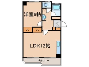 本宿マンションの物件間取画像